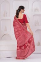 Premium Muslin Modal Silk Printed Saree with Designer Pallu & Zari Border