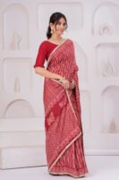 Premium Muslin Modal Silk Printed Saree with Designer Pallu & Zari Border
