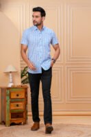 Men’s Luxury Hand Block Printed Shirt