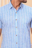 Men’s Luxury Hand Block Printed Shirt