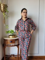 Women’s Black Floral Printed Co-Ord Set