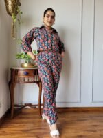 Women’s Black Floral Printed Co-Ord Set