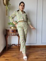 Women’s Indigo Blue Printed Co-Ord Set