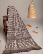 Hand Block Printed Cotton Mulmul Dupatta – Rustic Waves