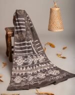 Hand Block Printed Cotton Mulmul Dupatta – Tribal Essence