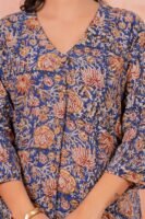 Women’s Floral Printed Shirt – Blue
